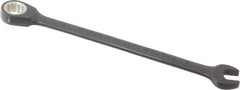 Proto - 9mm 12 Point Combination Wrench - 15° Head Angle, 5-15/16" OAL, Steel, Black Chrome Finish - Top Tool & Supply