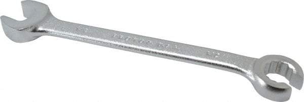 Proto - 1/2 x 1/2", Satin Finish, Combination Flare Nut Wrench - 12 Points, 6-7/16" OAL, Steel, Double End Head - Top Tool & Supply