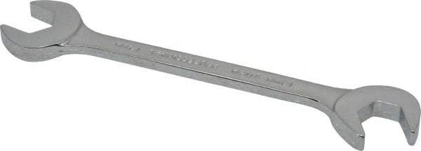 Proto - 14mm Standard Open End Wrench - 5-49/64" OAL, Double End, Chrome Finish, 15° & 60° Head Angle - Top Tool & Supply