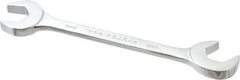 Proto - 18mm Standard Open End Wrench - 6-47/64" OAL, Double End, Chrome Finish, 15° & 60° Head Angle - Top Tool & Supply