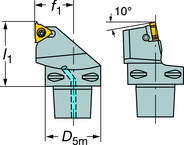 C3-266LFG-22040-16 CoroThread® 266 Coromant Capto® Toolholder - Top Tool & Supply