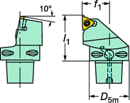 C4-266RFGZ27050-16 CoroThread® 266 Coromant Capto® Toolholder - Top Tool & Supply