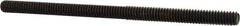 Value Collection - 1/4-20 4-1/2" OAL Fully Threaded Stud - Carbon Steel, Plain Finish - Top Tool & Supply