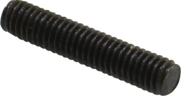 Value Collection - M6x1.0 30mm OAL Fully Threaded Stud - Carbon Steel, Plain Finish, Metric - Top Tool & Supply