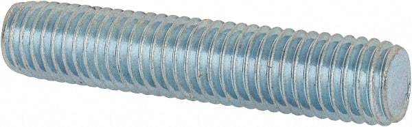 Value Collection - M10x1.50 50mm OAL Fully Threaded Stud - Carbon Steel, Plain Finish, Metric - Top Tool & Supply