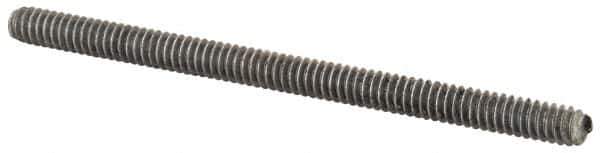 Value Collection - #10-24 3" OAL Fully Threaded Stud - Aluminum, Plain Finish - Top Tool & Supply