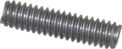 Value Collection - 1/4-20 1" OAL Fully Threaded Stud - Aluminum, Plain Finish - Top Tool & Supply