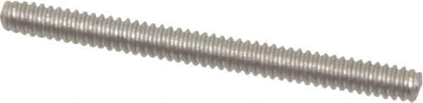 Value Collection - #6-32 1-1/2" OAL Fully Threaded Stud - Stainless Steel, Plain Finish - Top Tool & Supply