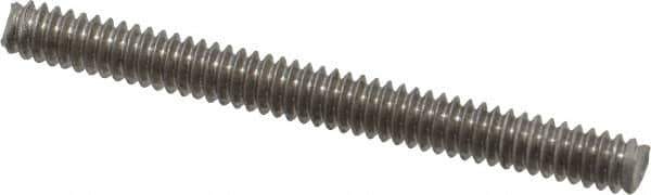 Value Collection - #10-24 2" OAL Fully Threaded Stud - Stainless Steel, Plain Finish - Top Tool & Supply