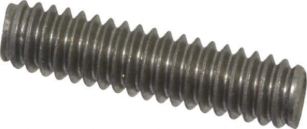 Value Collection - 1/4-20 1" OAL Fully Threaded Stud - Stainless Steel, Plain Finish - Top Tool & Supply