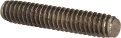 Value Collection - 1/4-20 1-1/4" OAL Fully Threaded Stud - Stainless Steel, Plain Finish - Top Tool & Supply