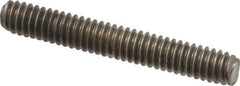 Value Collection - 1/4-20 1-3/4" OAL Fully Threaded Stud - Stainless Steel, Plain Finish - Top Tool & Supply