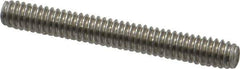 Value Collection - 1/4-20 2" OAL Fully Threaded Stud - Stainless Steel, Plain Finish - Top Tool & Supply