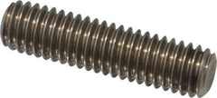 Value Collection - 3/8-16 1-1/2" OAL Fully Threaded Stud - Stainless Steel, Plain Finish - Top Tool & Supply