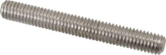 Value Collection - 3/8-16 3" OAL Fully Threaded Stud - Stainless Steel, Plain Finish - Top Tool & Supply