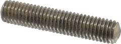 Value Collection - 1/2-13 2-1/2" OAL Fully Threaded Stud - Stainless Steel, Plain Finish - Top Tool & Supply