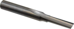 Onsrud - 3/16" Diam, 1/4" Shank Diam, 5/8" Length of Cut, 1 Flute Single Edge Straight Router Bit - 2" Overall Length, Right Hand Cut, Solid Carbide - Top Tool & Supply