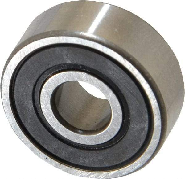 SKF - 1/4" Bore Diam, 3/4" OD, Double Seal Deep Groove Radial Ball Bearing - 9/32" Wide, 1 Row, Round Bore, 261 Lb Static Capacity, 632 Lb Dynamic Capacity - Top Tool & Supply