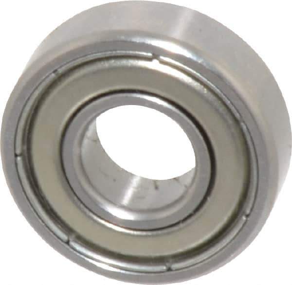 SKF - 1/4" Bore Diam, 5/8" OD, Double Shield Deep Groove Radial Ball Bearing - 0.196" Wide, 1 Row, Round Bore, 139 Lb Static Capacity, 332 Lb Dynamic Capacity - Top Tool & Supply