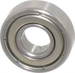 SKF - 1/4" Bore Diam, 5/8" OD, Double Shield Deep Groove Radial Ball Bearing - 0.196" Wide, 1 Row, Round Bore, 139 Lb Static Capacity, 332 Lb Dynamic Capacity - Top Tool & Supply