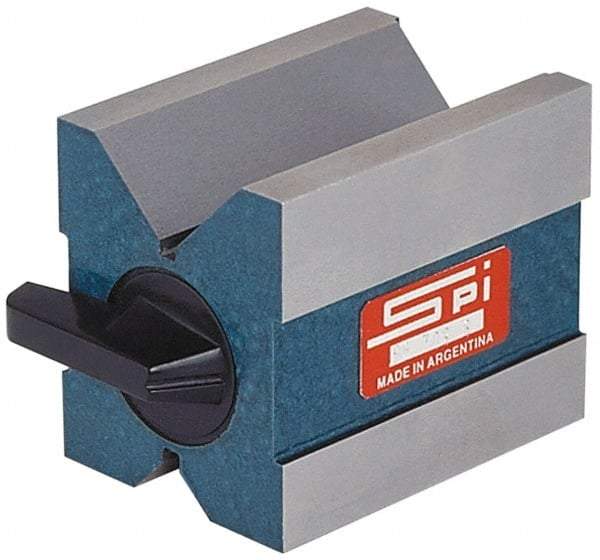 SPI - 0.19 to 1-3/4" Capacity, 90° Angle, Hardened Steel V-Block - 2-3/4" Long x 2" Wide x 2-3/8" High, Sold as Matched Pair - Top Tool & Supply