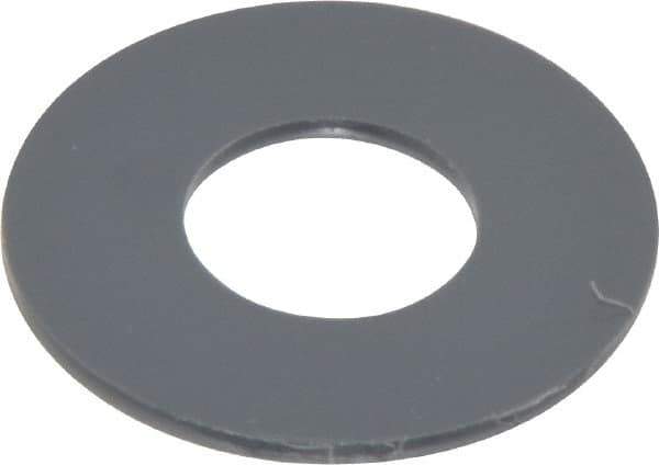 Made in USA - 1/2" Screw, Grade Gray PVC Standard Flat Washer - 0.562" ID x 1-1/4" OD, 0.062" Thick, Plain Finish - Top Tool & Supply