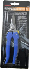 Value Collection - 3" LOC, 7-1/2" OAL Light Duty Shears - Ambidextrous, Plastic Straight Handle, For General Purpose Use - Top Tool & Supply