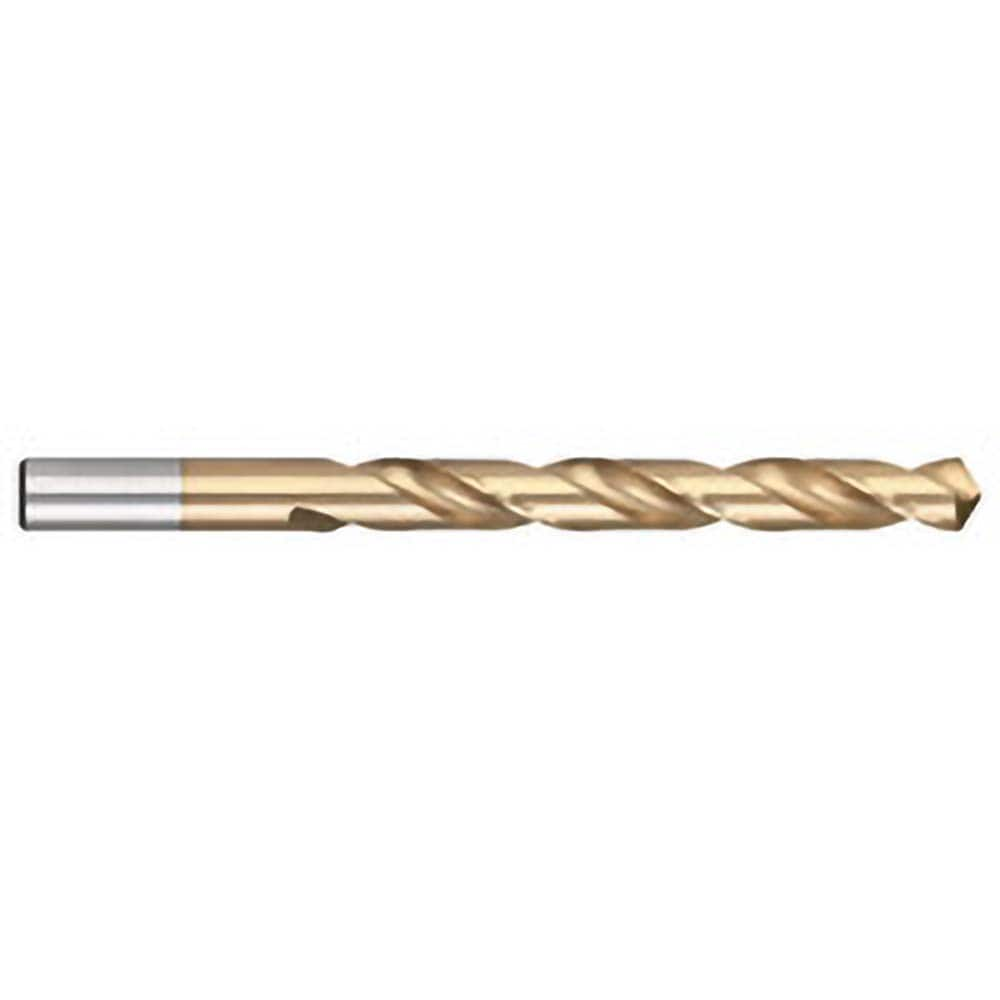 Jobber Length Drill Bit: 0.377″ Dia, 118 °, High Speed Steel Bright/Uncoated, Right Hand Cut, Spiral Flute, Straight-Cylindrical Shank