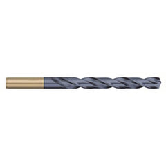 Jobber Length Drill Bit: 0.339″ Dia, 135 °, Cobalt AlTiN Finish, Right Hand Cut, Spiral Flute, Straight-Cylindrical Shank