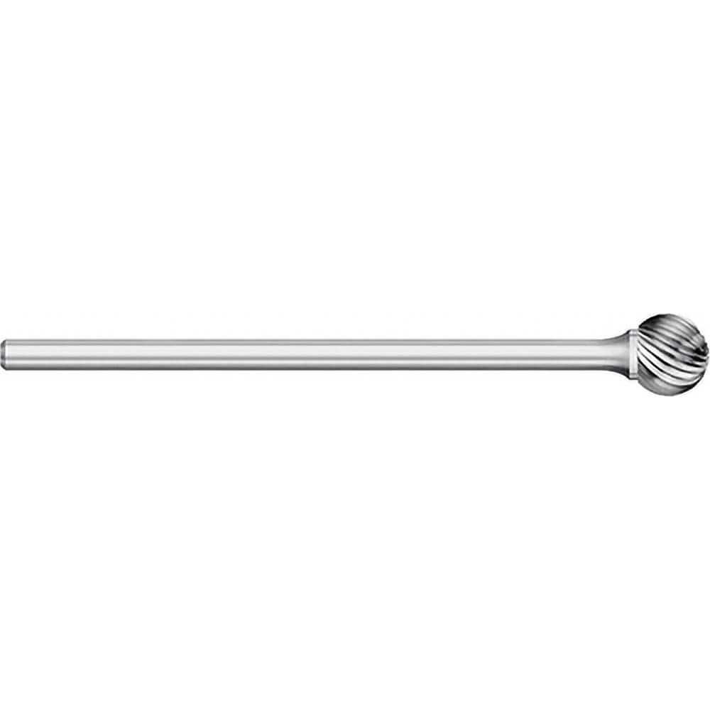 Titan USA - Burrs; Head Shape: Ball ; Industry Specification: SD-3L6 ; Tooth Style: Single Cut ; Cutting Diameter (Inch): 3/8 ; Cutting Diameter (Decimal Inch): 0.3750 ; Shank Diameter (Inch): 1/4 - Exact Industrial Supply