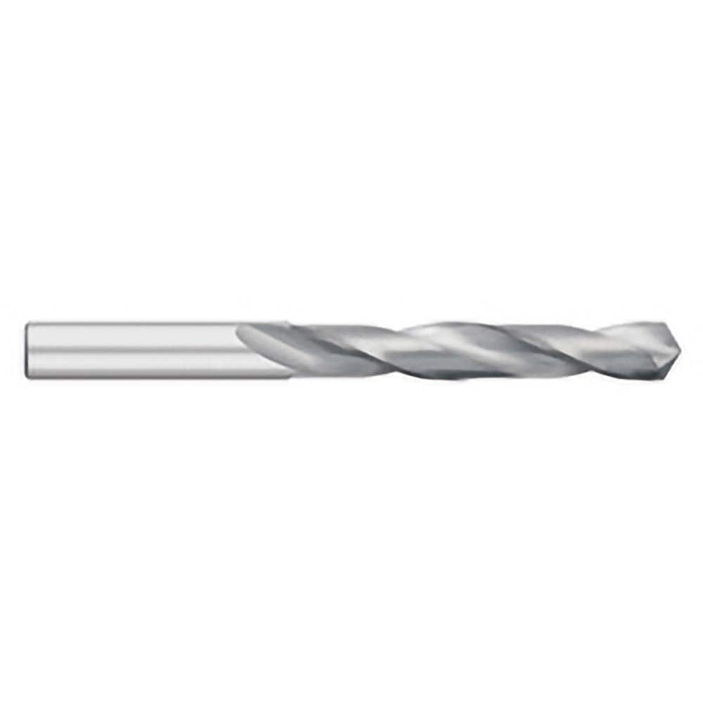 Jobber Length Drill Bit: 0.055″ Dia, 118 °, Solid Carbide Bright/Uncoated, Right Hand Cut, Spiral Flute, Straight-Cylindrical Shank