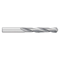 Jobber Length Drill Bit: 0.052″ Dia, 118 °, Solid Carbide Bright/Uncoated, Right Hand Cut, Spiral Flute, Straight-Cylindrical Shank