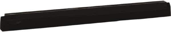 Vikan - 20" Foam Rubber Blade Squeegee Refill - Double Edge, Black, Plastic Holder - Top Tool & Supply