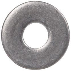 Made in USA - #2 Screw, Grade 300 Stainless Steel Standard Flat Washer - 0.094" ID x 1/4" OD, 0.016" Thick, Plain Finish, Meets Military Specifications - Top Tool & Supply