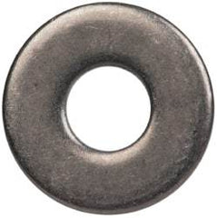 Made in USA - #4 Screw, Grade 300 Stainless Steel Standard Flat Washer - 1/8" ID x 0.312" OD, 0.025" Thick, Passivated Finish, Meets Military Specifications - Top Tool & Supply