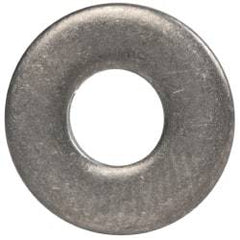 Made in USA - #8 Screw, Grade 300 Stainless Steel Standard Flat Washer - 0.188" ID x 0.438" OD, 0.065" Thick, Passivated Finish, Meets Military Specifications - Top Tool & Supply