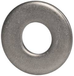 Made in USA - #10 Screw, Grade 300 Stainless Steel Standard Flat Washer - 0.219" ID x 1/2" OD, 0.065" Thick, Passivated Finish, Meets Military Specifications - Top Tool & Supply