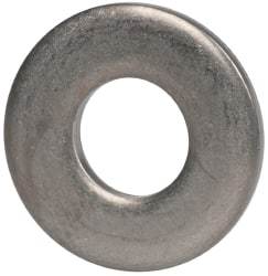 Made in USA - #12 Screw, Grade 300 Stainless Steel Standard Flat Washer - 1/4" ID x 0.562" OD, 0.051" Thick, Plain Finish, Meets Military Specifications - Top Tool & Supply