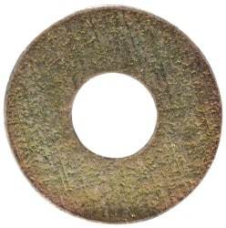 Made in USA - #2 Screw, Grade 1008/1010 Steel Standard Flat Washer - 0.094" ID x 1/4" OD, 0.018" Thick, Cadmium-Plated Finish, Meets Military Specifications - Top Tool & Supply