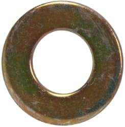 Made in USA - 5/16" Screw, Grade 1008/1010 Steel Standard Flat Washer - 0.344" ID x 0.688" OD, 0.06" Thick, Cadmium-Plated Finish, Meets Military Specifications - Top Tool & Supply