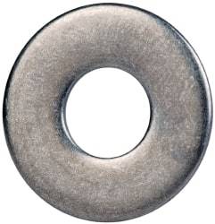 Made in USA - 1/4" Screw, Grade 17-7 PH Stainless Steel USS Flat Washer - 5/16" ID x 3/4" OD, 0.063" Thick, Plain Finish - Top Tool & Supply