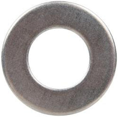 Made in USA - 1" Screw, Grade 17-7 PH Stainless Steel USS Flat Washer - 1-1/16" ID x 2" OD, 0.131" Thick, Plain Finish - Top Tool & Supply