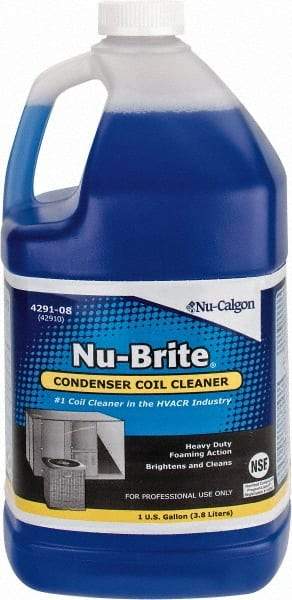 Nu-Calgon - 1 Gal Bottle HVAC Coil Cleaner - Alkaline Formula - Top Tool & Supply