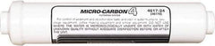 Nu-Calgon - 2.59" OD, 20µ, 6R Micromet Inline Cartridge Filter that Removes Silt, Sediment & Chlorine - 13" Long, Reduces Sediments, Tastes, Odors, Chlorine & Scale - Top Tool & Supply