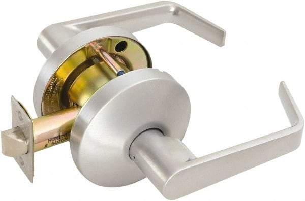 Falcon - Medium Duty Passage Lever Lockset - 2-3/4" Back Set, Satin Chrome Finish - Top Tool & Supply