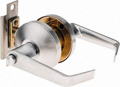 Falcon - Medium Duty Entry Lever Lockset - 2-3/4" Back Set, For Best/ Falcon I/C-Core Cylinder, Satin Chrome Finish - Top Tool & Supply