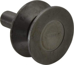 Osborn International - 2-1/2" Roller Diam x 1-5/16" Width, 3/4" Stud Diam x 1-3/4" Length, V Grooved Concentric Stud - Steel, 7/8" Thread Length, 3/4-16 Thread, 3-1/16" OAL, 1,100 Lb Dynamic Cap - Top Tool & Supply