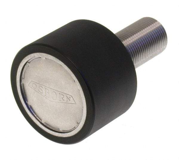 Osborn International - 1" Roller Diam x 25/32" Width, 7/16" Stud Diam x 1" Length, Plain Stud Load Runner - Urethane, 1/2" Thread Length, 7/16-20 Thread, 1-25/32" OAL, 80 Lb Dynamic Cap - Top Tool & Supply