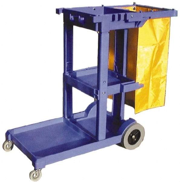 PRO-SOURCE - Polyethylene Janitor Cart - 20" Width - Top Tool & Supply