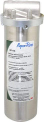 3M Aqua-Pure - 3/4 Inch Pipe, FNPT End Connections, 9-3/4 Inch Long Cartridge, 12.03 Inch Long, Cartridge Filter Housing without Pressure Relief - 1 Cartridge, 1-10 Max GPM Flow Rate, 300 psi Max Working Pressure, 304 Grade, Standard Housing - Top Tool & Supply